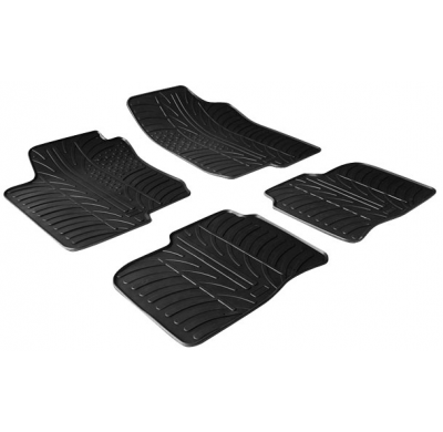 Juego Alfombrillas Goma Bmw X5 2013- (T Profile 4-Pieces + Mounting Clips)
