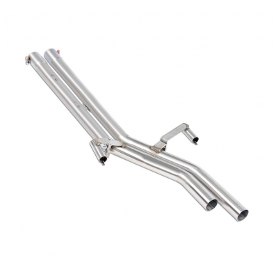 Tubos centrales Derecho-Izquierdo Sistema 100% de acero inoxidable, 2 x Ø50 mm. Solo kit completo. BMW E23 745i Turbo '79 -> '86