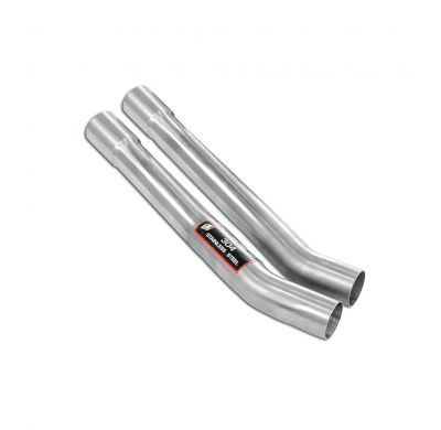 Tubo anterior derecho-izquierdo Sistema 100% de acero inoxidable, 2 x Ø50 mm. Solo kit completo. BMW E23 745i Turbo '79 -> '86 T