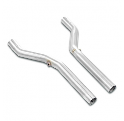Kit tubos delanteros Derecho-Izquierdo Sistema 100% Acero Inox, 2 x Ø63,5 mm -> Ø60 mm - Solo kit completo BMW E36 Compact - Tod