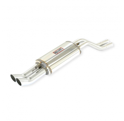 Scarico posteriore "Racing" DTM OO70 Sistema 100% de acero inoxidable, 2 x Ø50 mm BMW E30 M3 "Ravaglia Edition" 2.5L 1989 Scaric