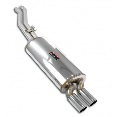 Rear exhaust "S-Bend" OO70( For Alpina / M-Technik 2 ) Sistema 100% de acero inoxidable, 2 x Ø60 mm - Solo kit completo BMW E30