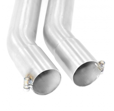 Silencioso trasero OO70 DTM Sistema 100% de acero inoxidable, 2 x Ø60 mm - Solo kit completo BMW E30 - S50 / S52 Motor conversio