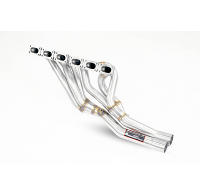 Colectores (Volante a la izquierda) Sistema 100% de acero inoxidable, 2 x Ø60 mm - Solo kit completo BMW E30 M3 2.3i / 2.5i Evo