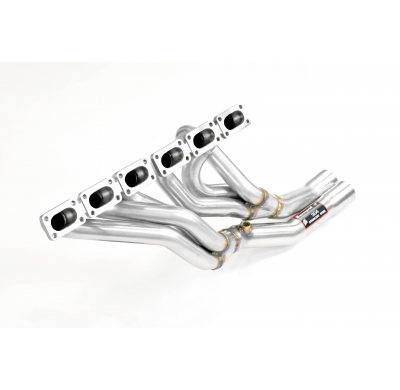 Colectores (Volante a la izquierda) Sistema 100% de acero inoxidable, 2 x Ø60 mm - Solo kit completo BMW E30 M3 2.3i / 2.5i Evo