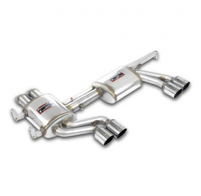 Silenciador trasero derecho - izquierdo "RACING LIGHT" - 13,0 kg Sistema 100% Acero Inox , 2 x Ø63,5mm BMW E46 M3 (Para V8 LS1 /