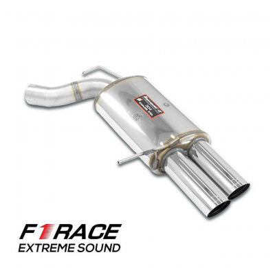Silencioso trasero derecho "F1 Race" OO80 Sistema completo 100% de acero inoxidable, 2 x Ø70 mm BMW E63 Coupè M6 5.0i V10 '05 ->