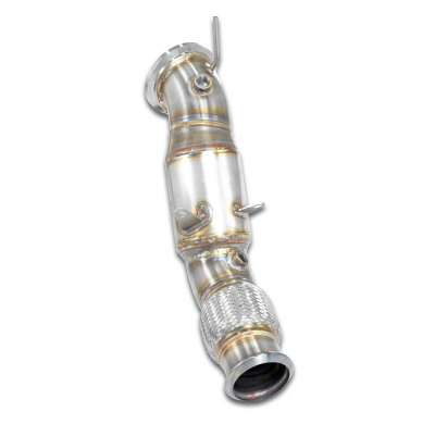 Downpipe kit +catalizador metalico 200CPSI Sistema 100% de acero inoxidable - Downpipe con conexión tipo "V-clamp" - Elimina el