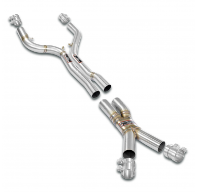 Paquete X-Pipe (Eliminar el OPF - resonador intermedio) Para el silenciador trasero estándar - OEM Paquetes de rendimiento BMW G