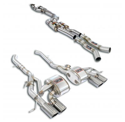 J-Pipe Touring Package con válvulas - completeDeletes the secondary catalytics + OPFs  + mid resonator Paquetes de rendimiento B