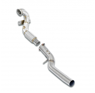 Turbo downpipe kit(Replaces catalytic) Sistema 100% de acero inoxidable. Tamaño extragrande: Ø76 mm -> Ø70 mm. AUDI S1 Quattro 3