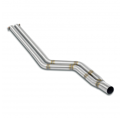 Tubo delantero + Tubo central Sistema completo 100% de acero inoxidable Ø70 mm - Solo kit completo BMW E9 3.0 CSL '72 -> '73 (Fo