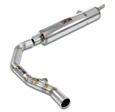 Rear exhaust + exit pipe O70 Sistema completo 100% de acero inoxidable Ø70 mm - Solo kit completo BMW E9 3.0 CSL '72 -> '73 (For