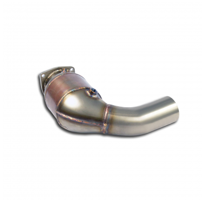Escape delantero izquierdo con convertidor catalítico metálico 100CPSI 100% Stainless steel system for OEM rear muffler PORSCHE