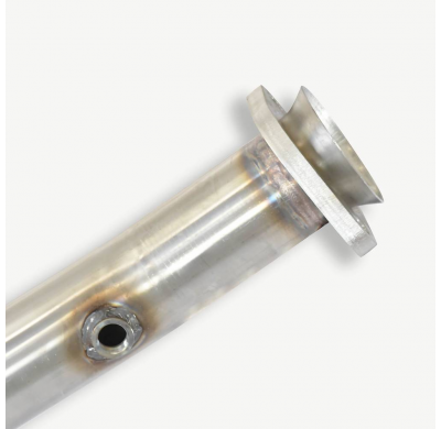 Kit de tubo de bajada derecho - izquierdo (elimina el catalizador) Sistema 100% de acero inoxidable - Sobredimensionado 2 x Ø65