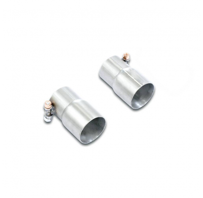 Kit de tubos de conexión Sistema "Cat.-back" 100% de acero inoxidable, sobredimensionado 2 x Ø65 mm - Solo kit completo JAGUAR F