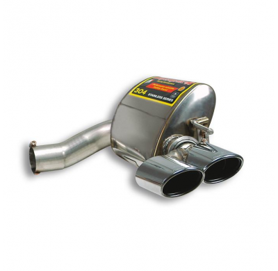 Silencioso trasero derecho120x80 Sistema "Cat.-back" 100% de acero inoxidable - Solo kit completo MERCEDES R230 SL 350 V6 (M272