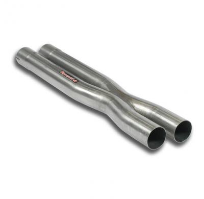 Kit tubos centrales "X-Pipe" (Reemplaza silencioso central OEM) Sistema 100% de acero inoxidable 2 x Ø65 mm - Solo para modelos