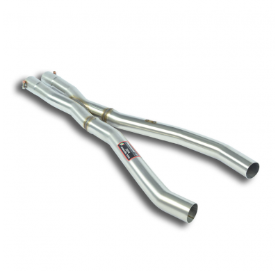 Tubo de conexión "X-Pipe" Sistema de escape trasero "Cat.-back" 100% de acero inoxidable, 2 x Ø65 mm - Solo kit completo CHEVROL