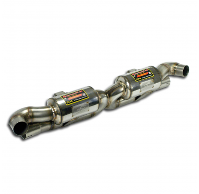 Silencioso trasero "Racing" Derecho-Izquierdo ALTERNATIVA: - Sistema "Racing" 100% acero inoxidable 2 x Ø65 mm - Solo kit comple
