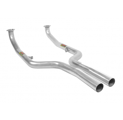 Kit tubos delanteros derecho-izquierdo Sistema 100% Acero Inox con dowpipes de flujo de aire libre BMW F11 550i V8 2010 -> 2012