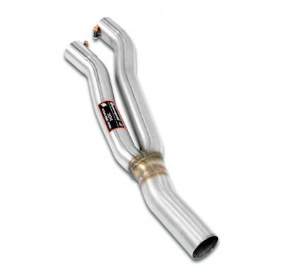 Tubo central Sistema 100% Acero Inox, Oversize 2 x Ø60mm -> 1 x Ø76mm - Solo kit completo BMW E81 - Todos los modelos (motor N54