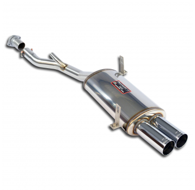 Silencioso trasero derecho "Racing" OO70 Sistema 100% Acero Inox 2 x Ø63,5mm -> 2 x Ø60mm BMW Z3 M (Para V8 - S62 / M62 / M60 Mo