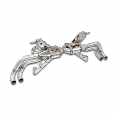 Silencioso trasero Derecho-Izquierdo "Racing"4 salidas (Reemplaza catalizador secundario , se monta con las colas OEM)-13,5 Kg S
