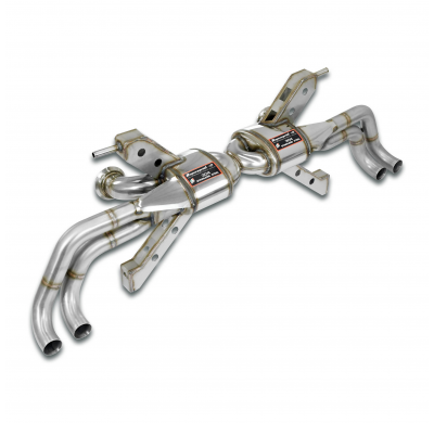 Rear exhaust "Racing" Right - Left 4 exits(Deletes the stock, secondary catalytics - fits to the stock endpipes)-14,0 Kg Sistema