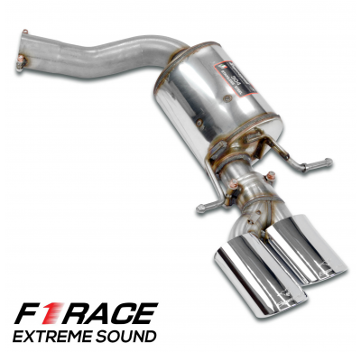 Silencioso trasero derecho 120x80 "F1 Race" 100% Stainless steel system, Oversize 2 x Ø70mm MERCEDES C218 CLS 500 / 550 V8 4.7i