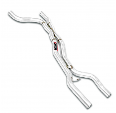 Kit de tubos centrales "X-Pipe" Sistema "Kat-Back" de gran tamaño, 2 x Ø60 mm. Sistema completo solamente. PORSCHE 958 CAYENNE G