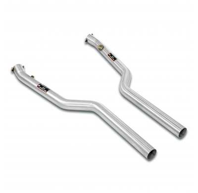 Tubo delantero Derecho-Izquierdo (Reemplaza catalizador) Sistema completo 100% de acero inoxidable, 2 x Ø70 mm BMW E63 Coupè M6