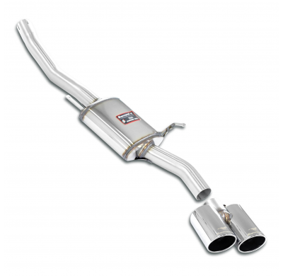 Silencioso trasero derecho OO90 Sistema 100% de acero inoxidable, tamaño extragrande 2 x Ø60 mm JAGUAR XKR Coupè / Cabrio 4.2i