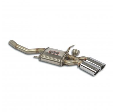 Silencioso trasero derecho con válvula OO90 Sistema 100% de acero inoxidable, tamaño extragrande 2 x Ø60 mm JAGUAR XKR Coupè / C