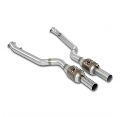 Tubo delantero con catalizador metalico Derecho-Izquierdo Sistema completo 100% de acero inoxidable, 2 x Ø70 mm BMW E63 Coupè M6