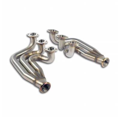 Colectores Derecho-Izquierdo "Racing" (W/o intercambiadores de calor) Sistema completo 100% de acero inoxidable con convertidore