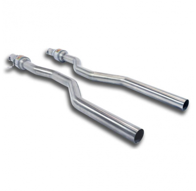 Tubos centrales + Catalizadores Derecho-Izquierdo ALTERNATIVA: - Sistema 100% de acero inoxidable, sobredimensionado 2 x Ø76 mm