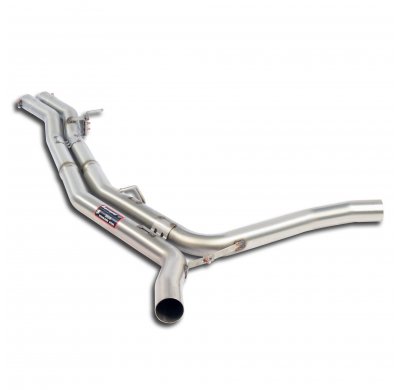 Kit tubos centrales Derecho-Izquierdo "Racing" Sistema "Cat.-back" - Sobredimensionado 2 x Ø65 mm - con válvula AUDI S8 QUATTRO