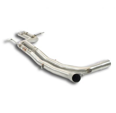 Tubo central Derecho-Izquierdo Sistema 100% de acero inoxidable para el silenciador trasero original. AUDI SQ5 QUATTRO 3.0 TFSI