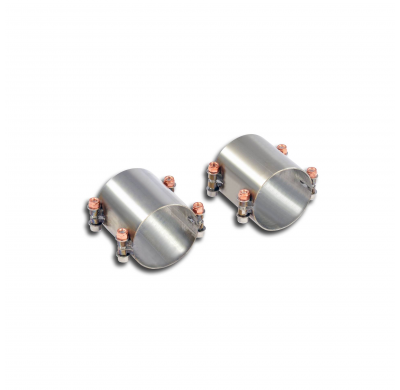 Kit tubo de conexión Derecho-Izquierdo Sistema de escape doble "Cat.-back" de acero inoxidable 100% para escapes traseros OEM (e