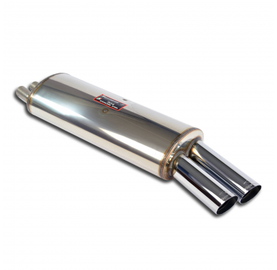 Silencioso trasero OO 76 100% Acero Inox 2 x Ø45mm Solo sistema completo BMW E30 320i (Sedan - Coupè -Touring - Cabrio) '82  ->