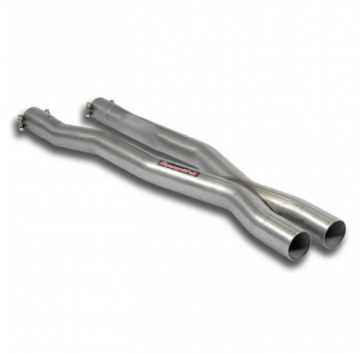 Sección central "X-Pipe" Reemplaza el escape central OEM Sistema 100% de acero inoxidable, 2 x Ø60 mm - Para los modelos con col