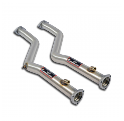 Kit tubos delanteros Sistema 100% de acero inoxidable, 2 x Ø54 mm -> 1 x Ø76 mm - Solo kit completo BMW E46/5 325ti Compact (Par