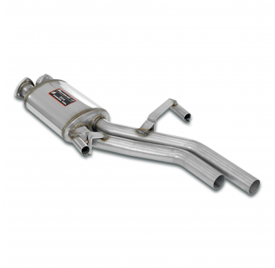 Silencioso central Sistema "Cat.-back" 100% de acero inoxidable - Para parachoques trasero M-Technik Hartge E28 H5 (M30 engine)