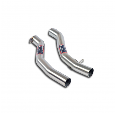 Kit tubos centrales Derecho-Izquierdo Sistema 100% de acero inoxidable, tamaño extragrande 2 x Ø54 mm - Solo kit completo BMW E3