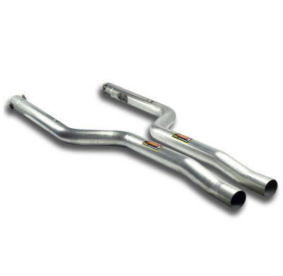 Kit Tubo anterior derecho -izquierdo (Substitucion catalizador ) Sistema 100% de acero inoxidable, sobredimensionado 2 x Ø70 mm