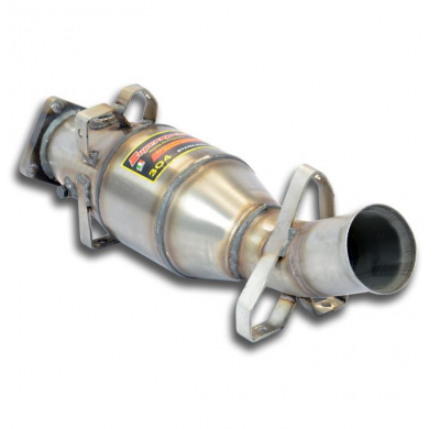 Catalizador metalico delantero 100 CPSI Sistema de competición "CUP" 100% acero inoxidable Ø70 mm - Salida lateral derecha PORSC