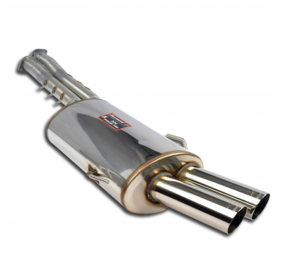 Silencioso trasero " Racing " OO 70 ALTERNATIVA:Sistema completo tamaño grande 2 x Ø60mm Conversión a motor Euro M3 Solo sistema