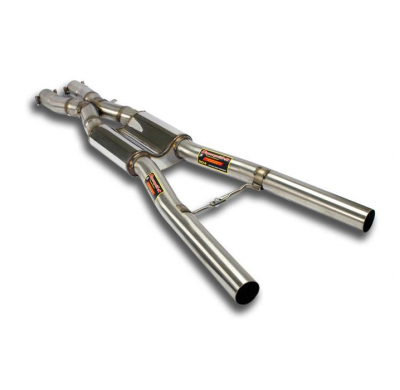 Tubo en X resonante Sistema completo 100% de acero inoxidable, 2 x Ø70 mm BMW E61 (Touring) M5 5.0i V10 ' 07  -> Resonated "X-Pi