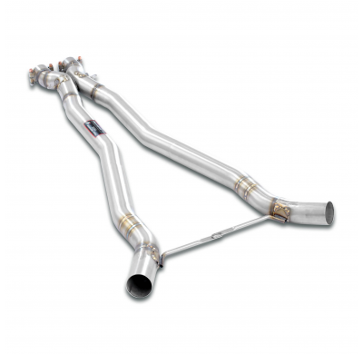 Tubo en X Sistema completo 100% de acero inoxidable, 2 x Ø70 mm BMW E63 Coupè M6 5.0i V10 '05 -> X-Pipe SIN HOMOLOGACION Supersp